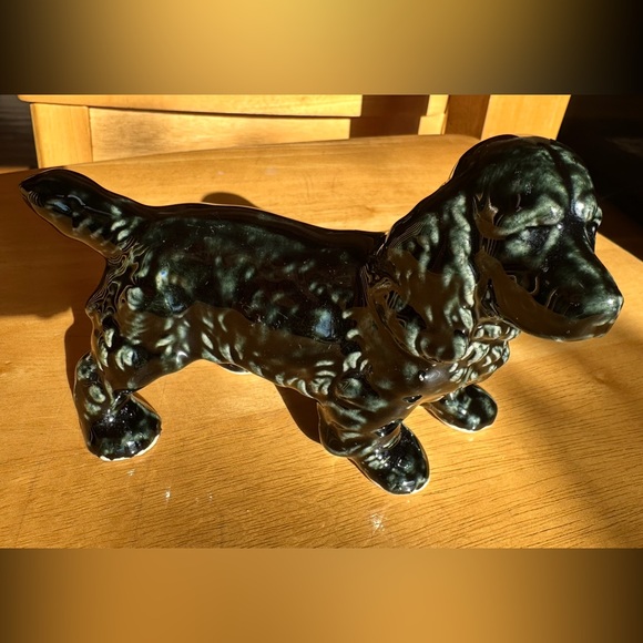 Vintage Glazed Ceramic Dog Figurine - Picture 4 of 9